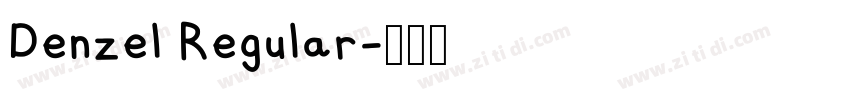Denzel Regular字体转换